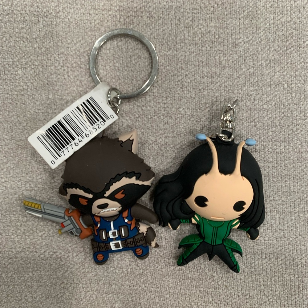 Rocket and Mantis Keychain Set